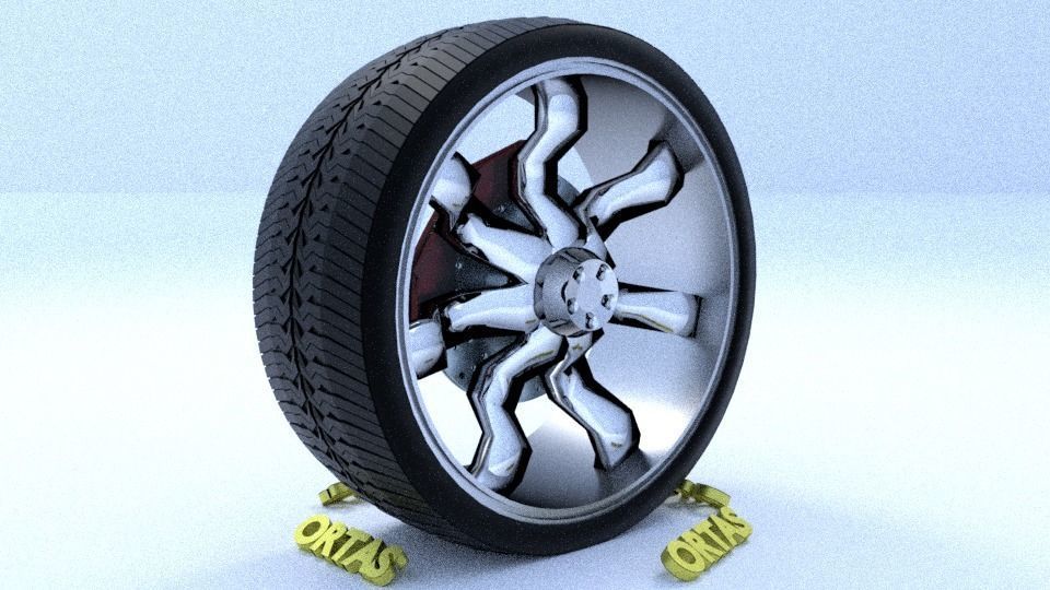 ORTAS CAR RIM 21-22-23-24-25 GAME READY RIM TIRE AND DISC 3D Model Collection_20