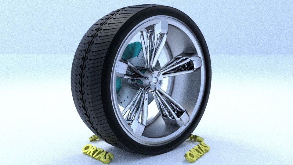 ORTAS CAR RIM 21-22-23-24-25 GAME READY RIM TIRE AND DISC 3D Model Collection_37