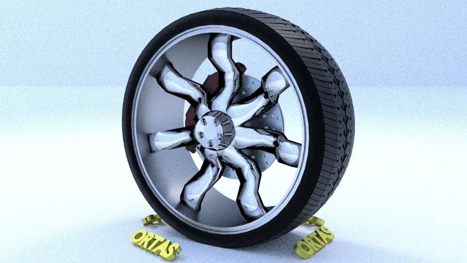 ORTAS CAR RIM 21-22-23-24-25 GAME READY RIM TIRE AND DISC 3D Model Collection_25
