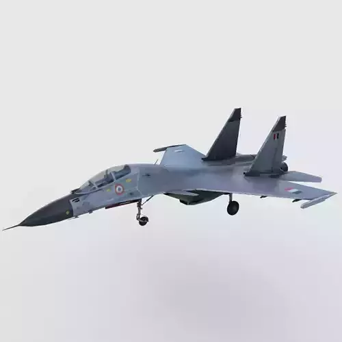 Sukhoi Su-30 MKI Low-poly 3D model