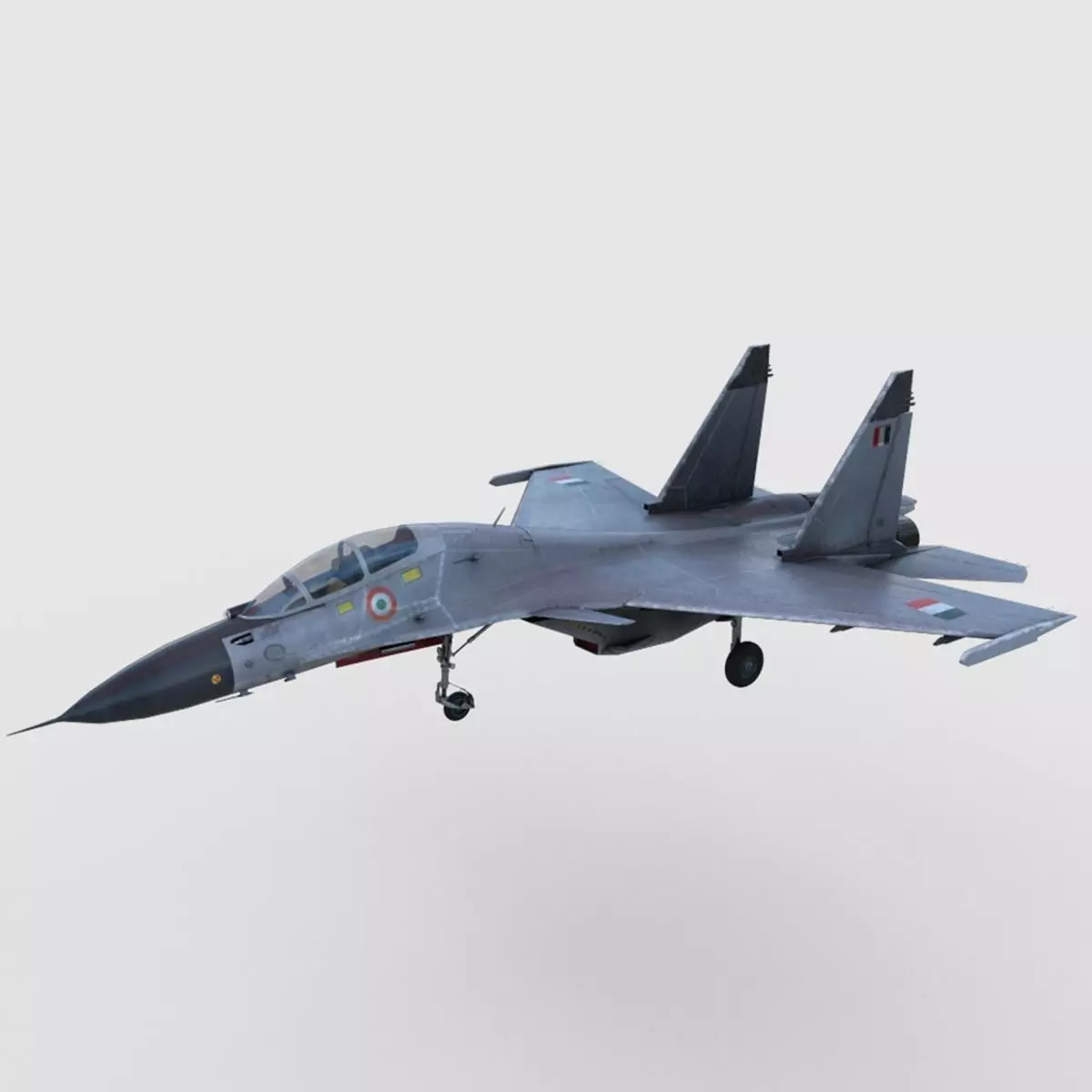 Sukhoi Su-30 MKI Low-poly 3D model_0
