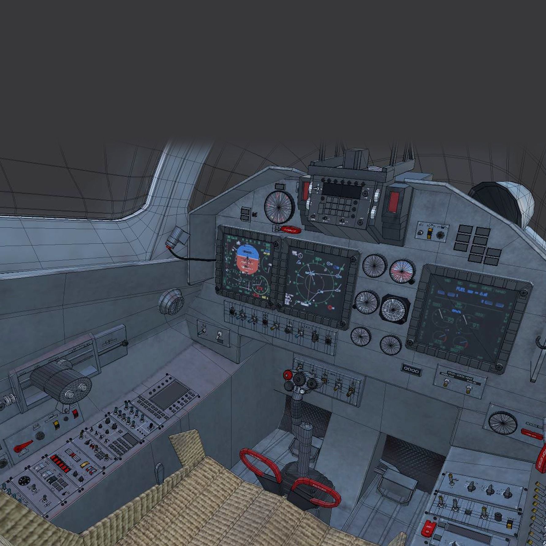 Sukhoi Su-30 MKI Low-poly 3D model_9