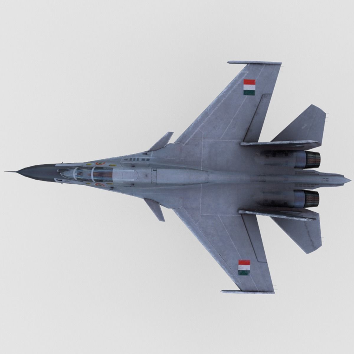 Sukhoi Su-30 MKI Low-poly 3D model_3