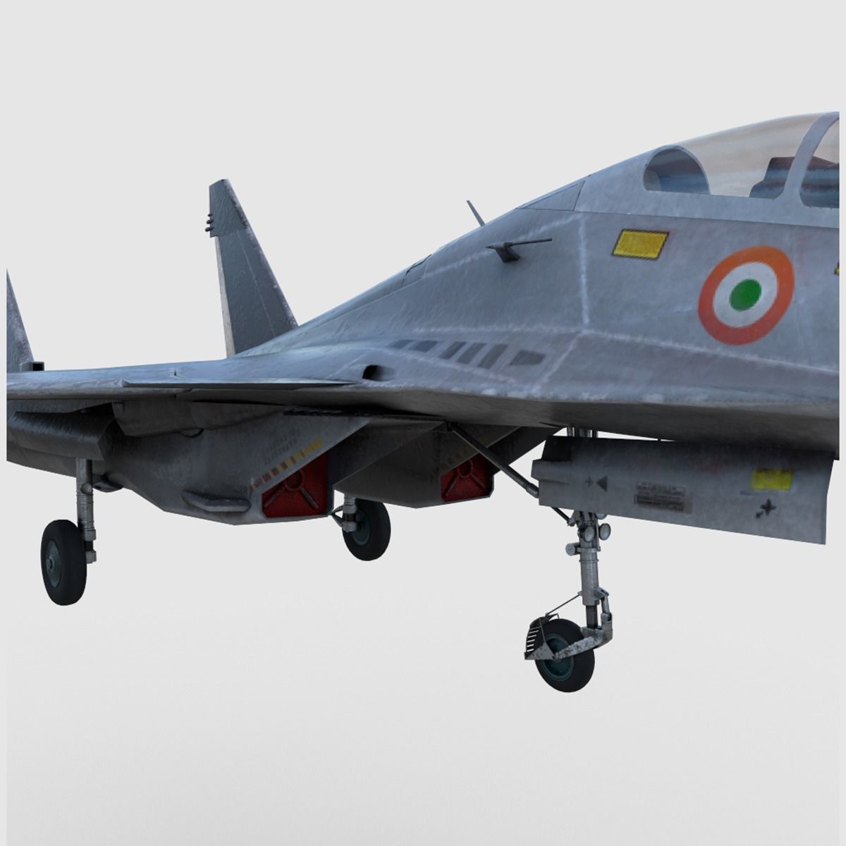 Sukhoi Su-30 MKI Low-poly 3D model_5