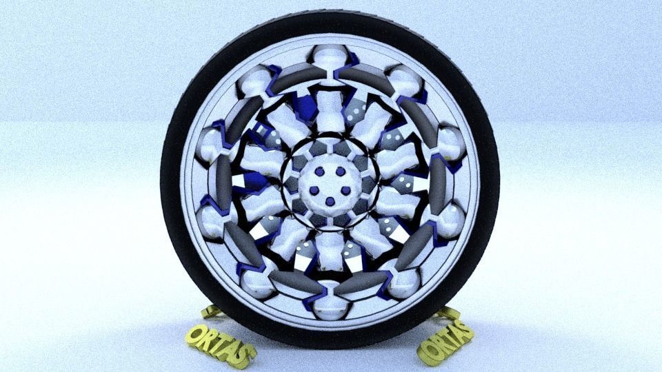 ORTAS CAR RIM 26-27-28-29-30 GAME READY RIM TIRE AND DISC 3D Model Collection_11