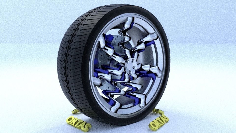 ORTAS CAR RIM 26-27-28-29-30 GAME READY RIM TIRE AND DISC 3D Model Collection_49
