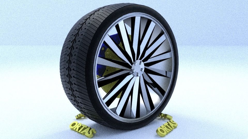 ORTAS CAR RIM 26-27-28-29-30 GAME READY RIM TIRE AND DISC 3D Model Collection_18