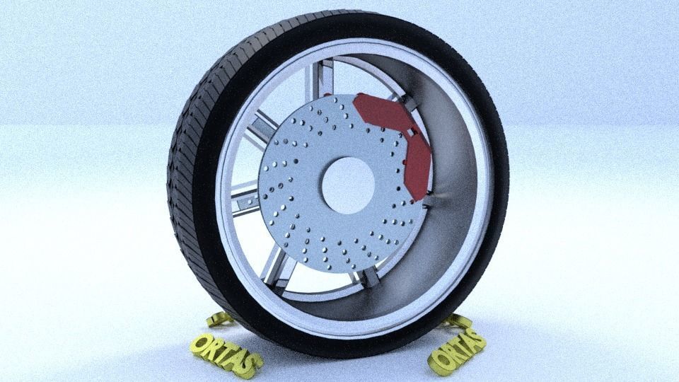 ORTAS CAR RIM 26-27-28-29-30 GAME READY RIM TIRE AND DISC 3D Model Collection_28