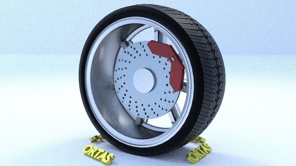 ORTAS CAR RIM 26-27-28-29-30 GAME READY RIM TIRE AND DISC 3D Model Collection_32