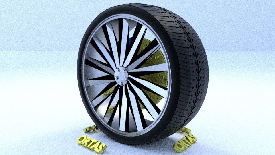 ORTAS CAR RIM 26-27-28-29-30 GAME READY RIM TIRE AND DISC 3D Model Collection_19