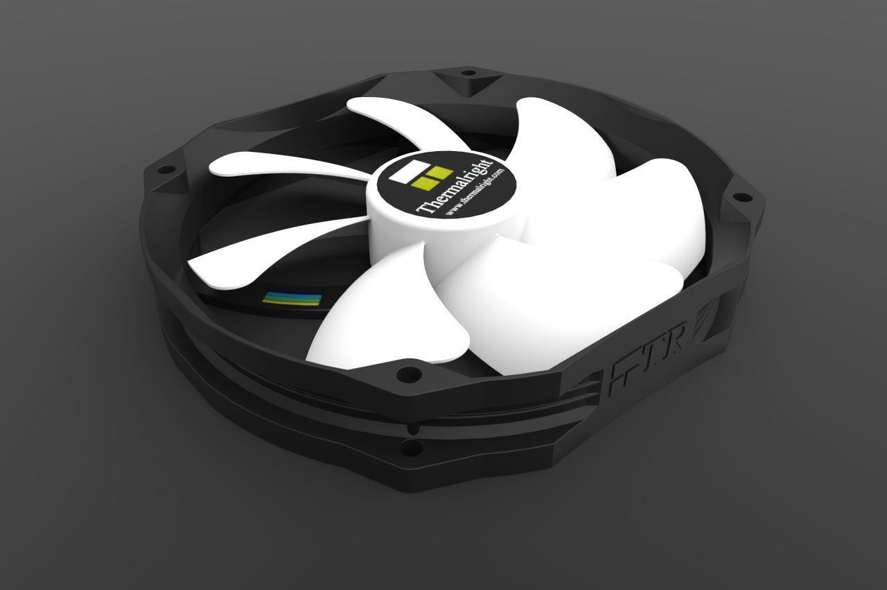 Thermalright TY-140 140mm PC Fan 3D model_2