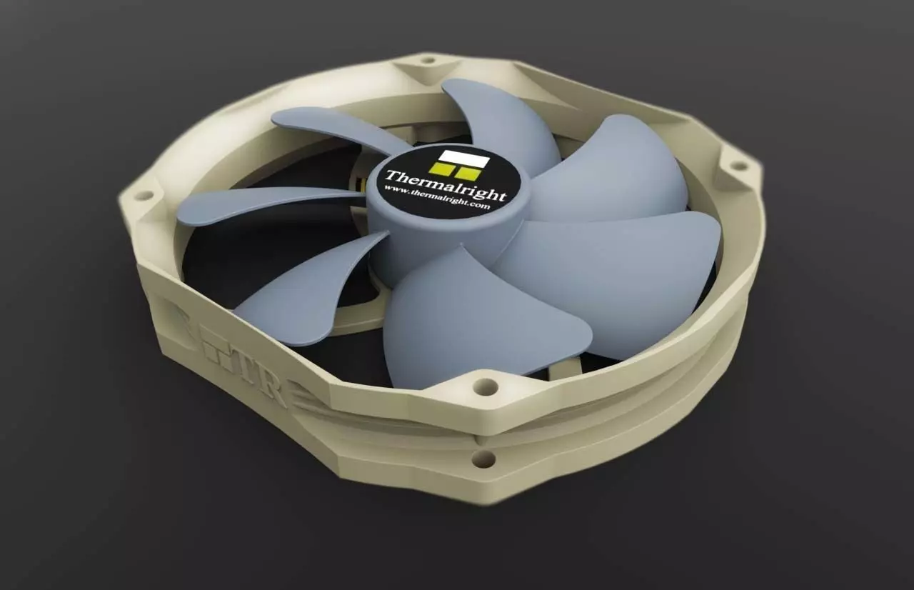 Thermalright TY-140 140mm PC Fan 3D model_0