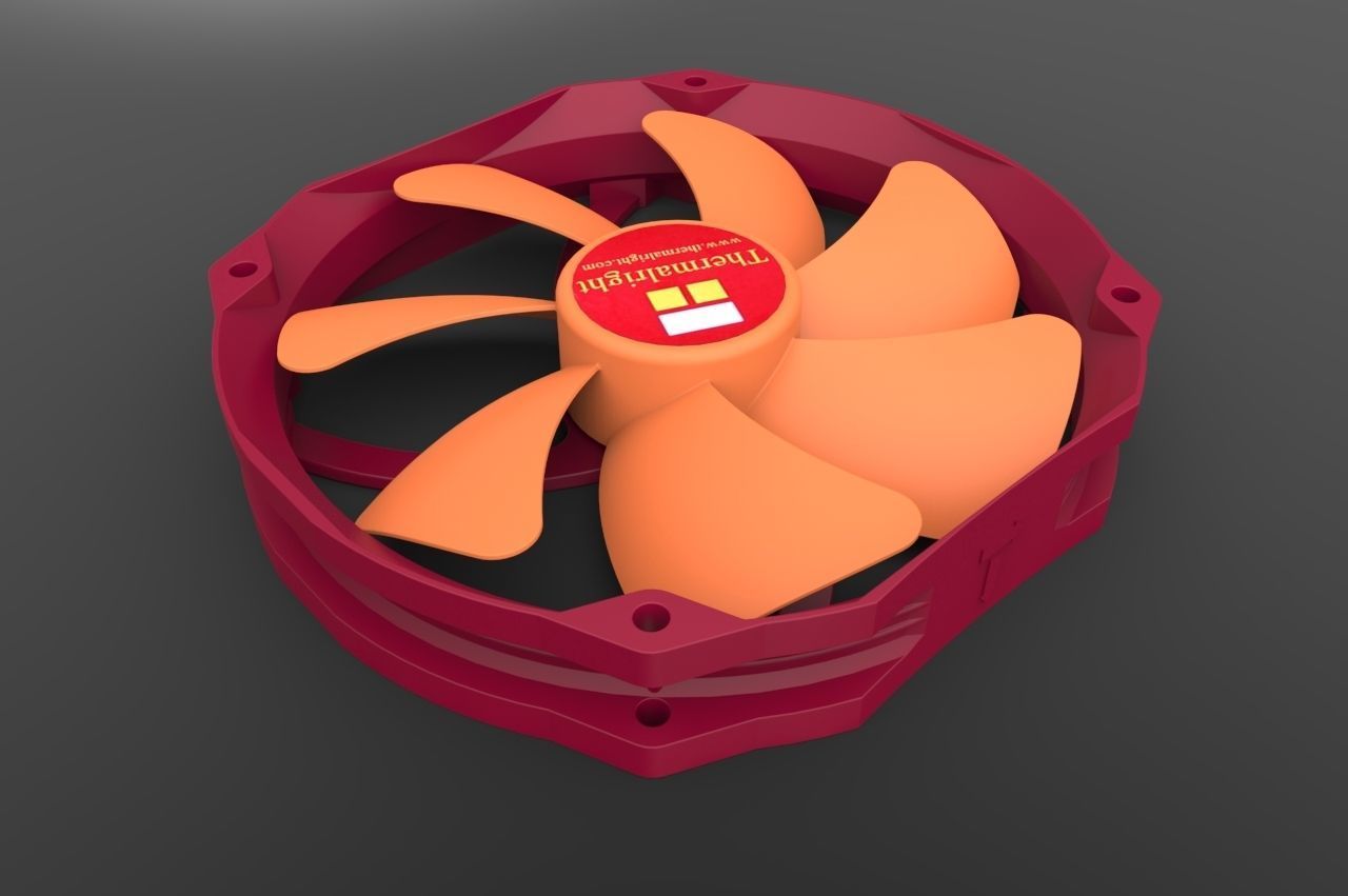 Thermalright TY-140 140mm PC Fan 3D model_3
