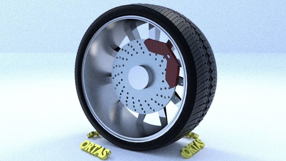 ORTAS CAR RIM 31-32-33-34-35 GAME READY RIM TIRE AND DISC 3D Model Collection_54