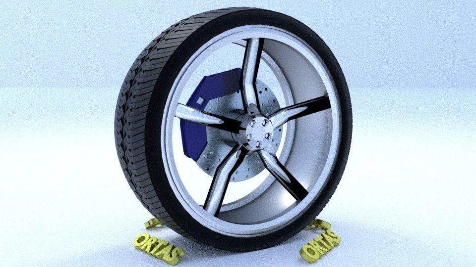 ORTAS CAR RIM 31-32-33-34-35 GAME READY RIM TIRE AND DISC 3D Model Collection_27