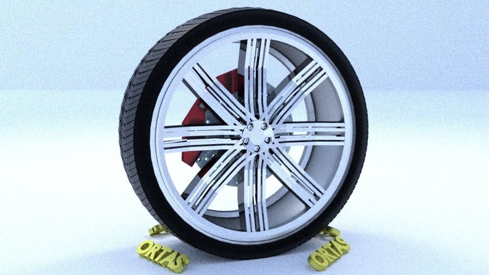 ORTAS CAR RIM 31-32-33-34-35 GAME READY RIM TIRE AND DISC 3D Model Collection_19