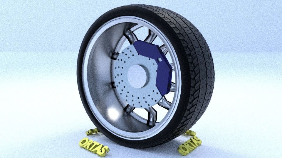 ORTAS CAR RIM 36-37-38-39-40 GAME READY RIM TIRE AND DISC 3D Model Collection_24
