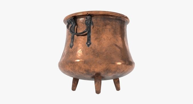 Copper cauldron 3D model