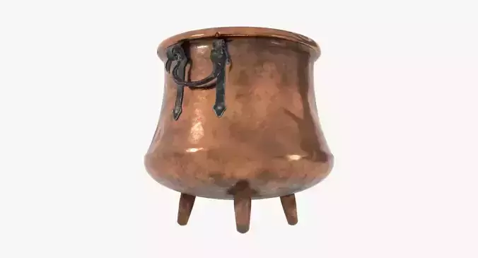 Copper cauldron 3D model