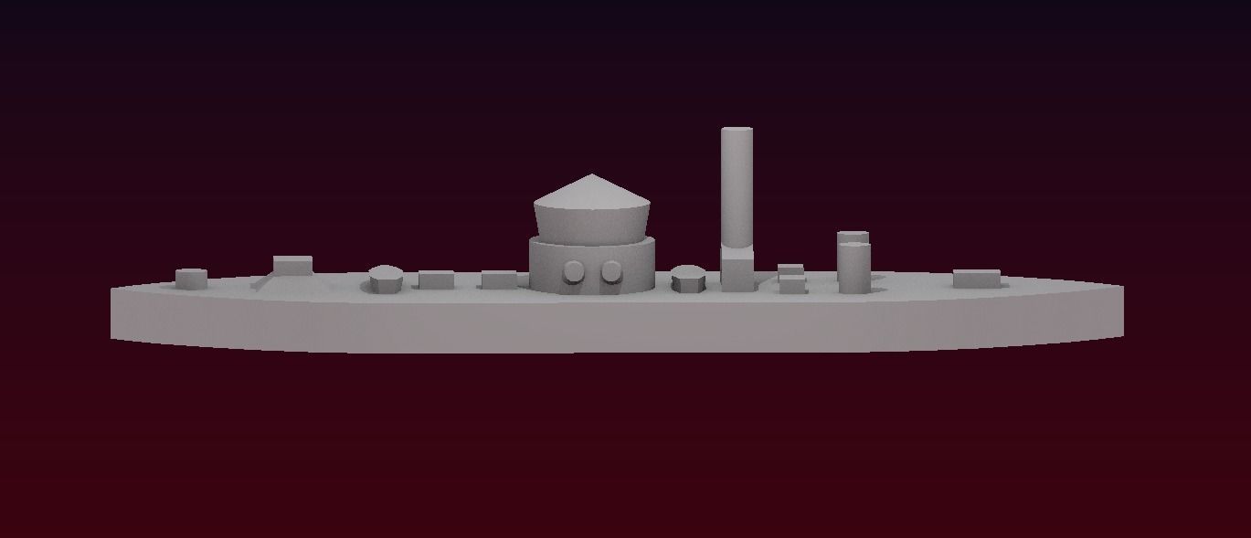 USS Monitor 1862 Free 3D print model_18