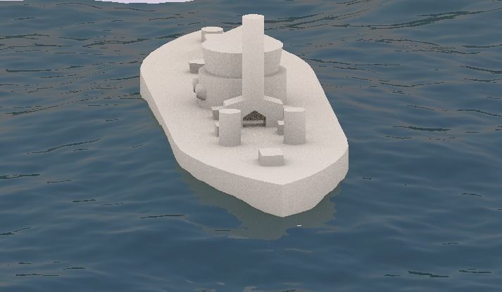 USS Monitor 1862 Free 3D print model_8