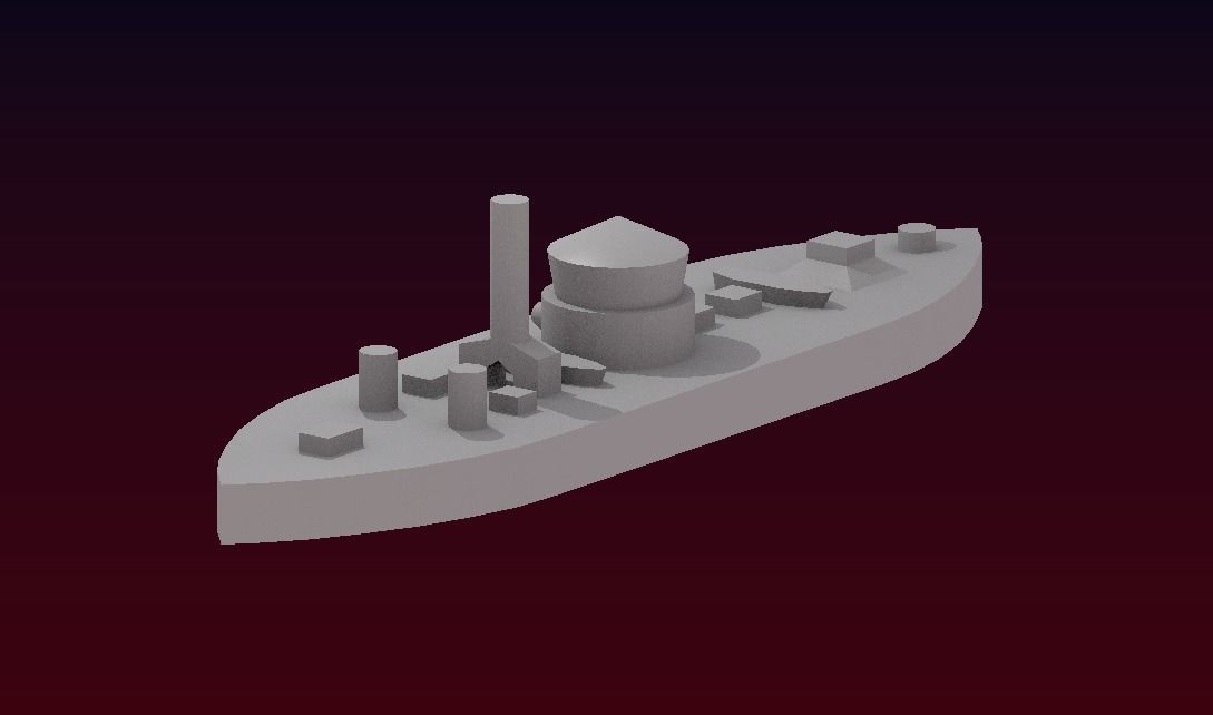 USS Monitor 1862 Free 3D print model_22