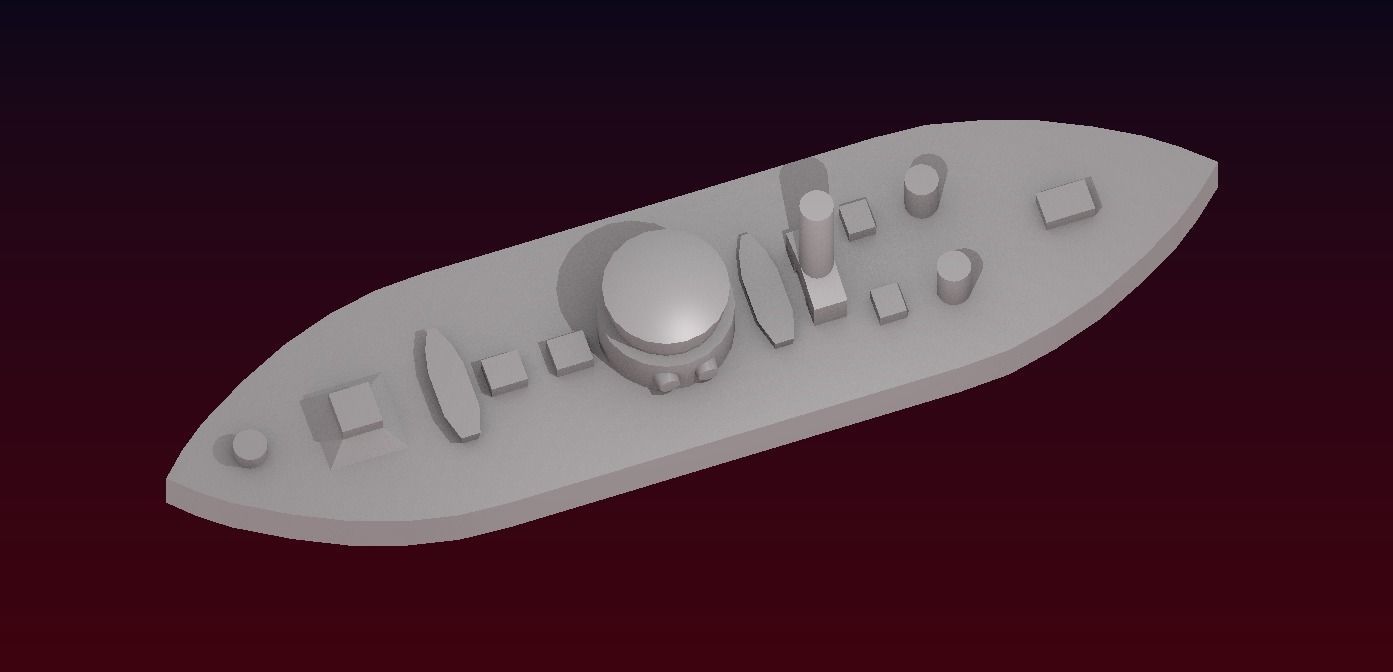 USS Monitor 1862 Free 3D print model_26