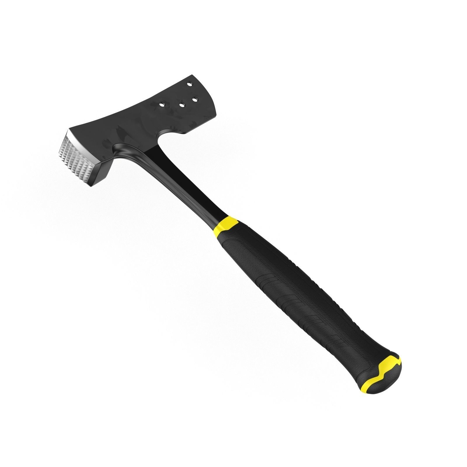 Shingler Hammer With Blade 3D model_2
