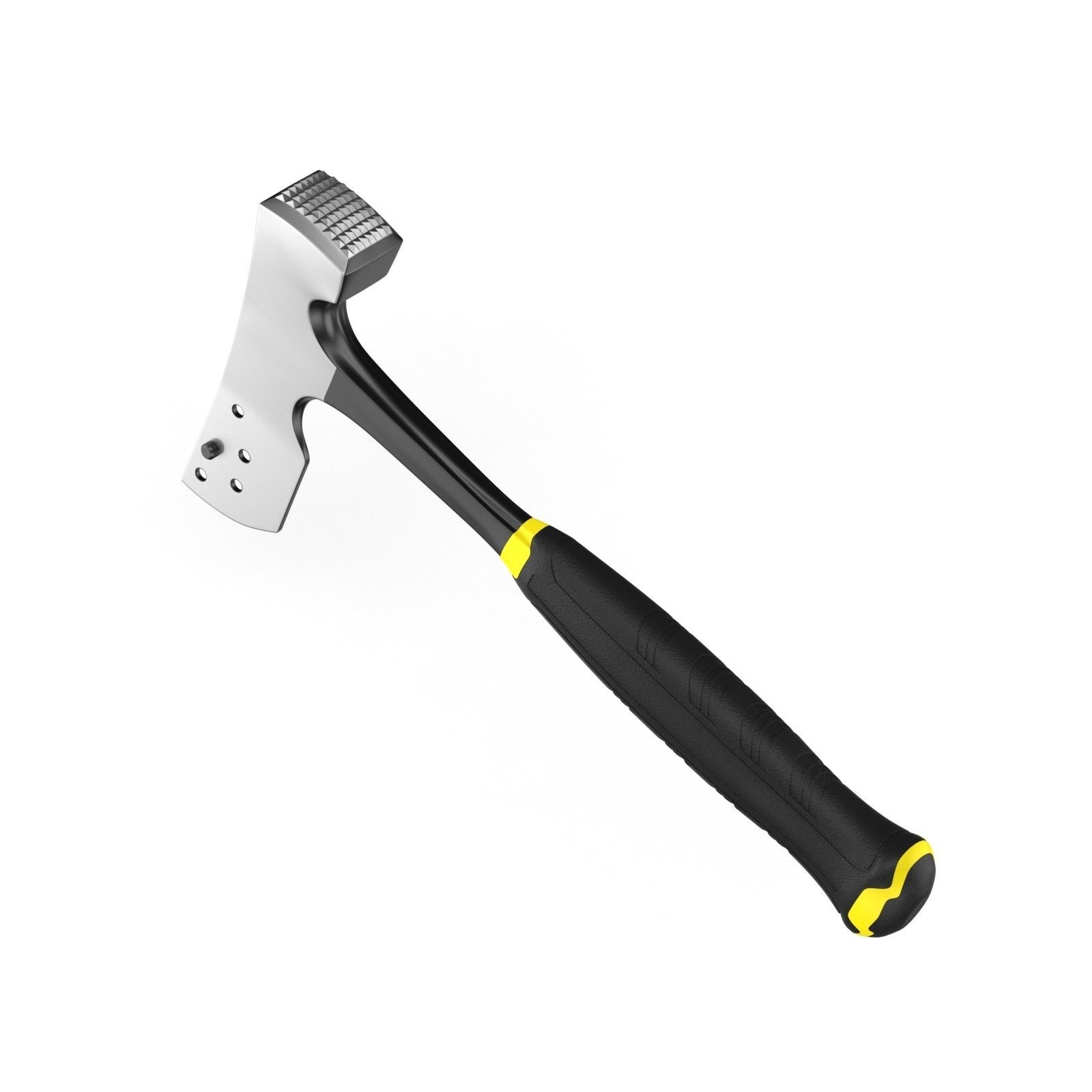 Shingler Hammer With Blade 3D model_3
