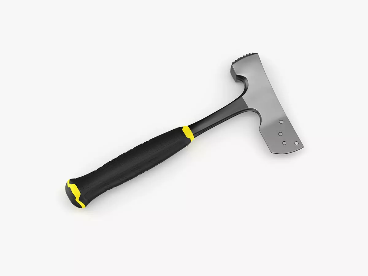 Shingler Hammer With Blade 3D model_0