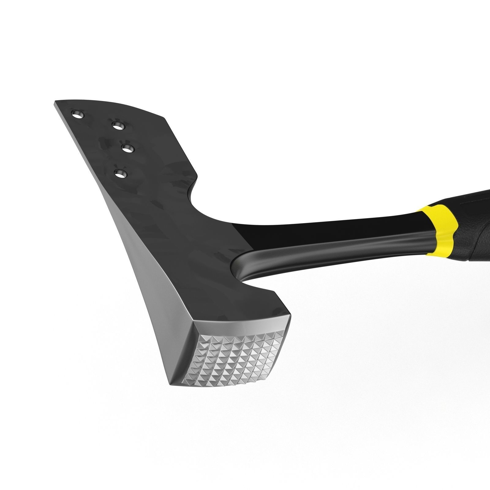 Shingler Hammer With Blade 3D model_5