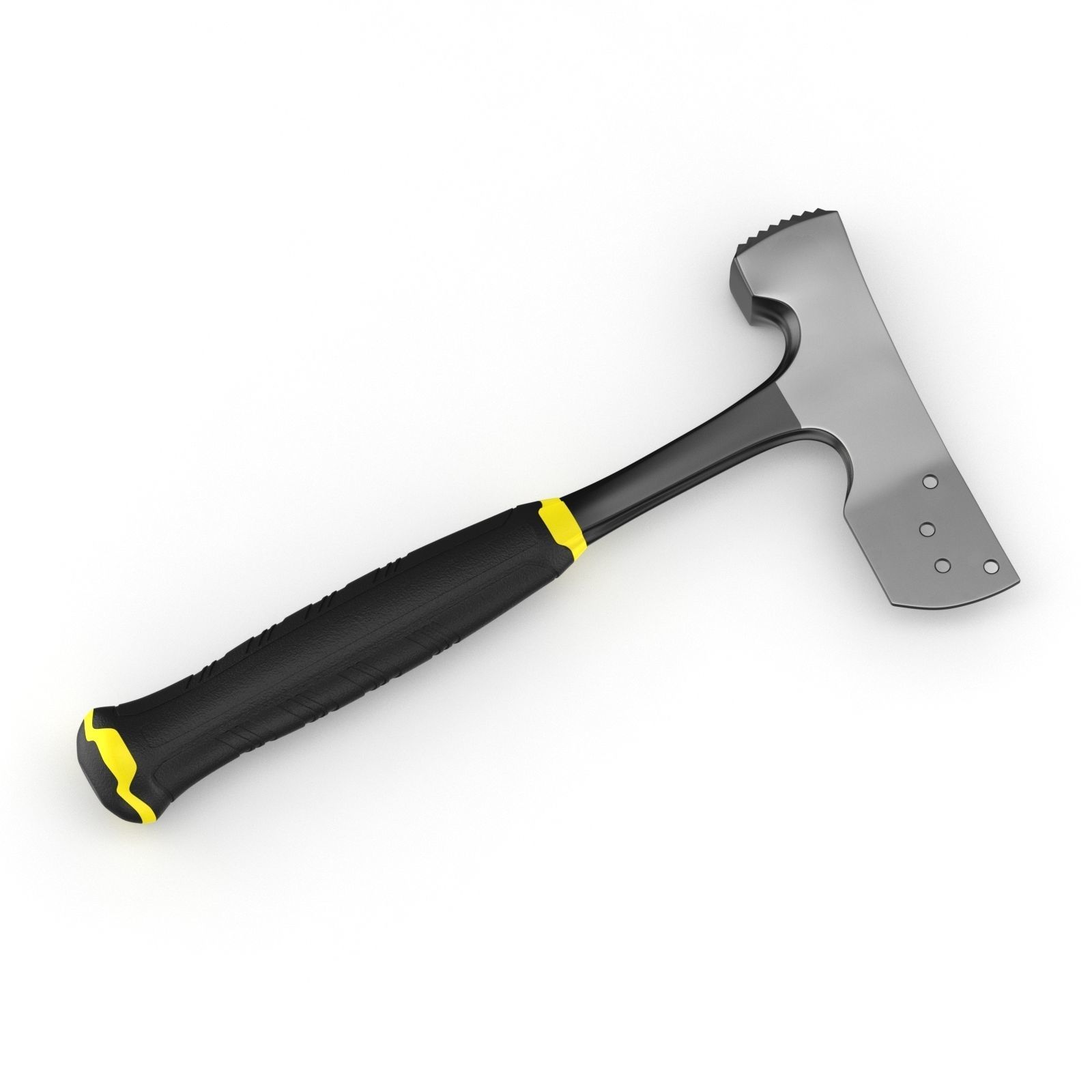 Shingler Hammer With Blade 3D model_1