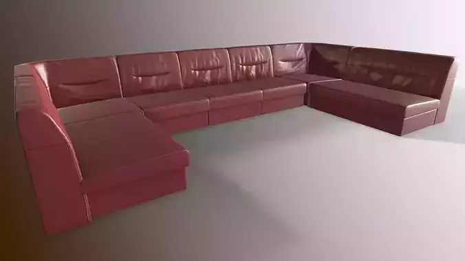 Large leather sofa