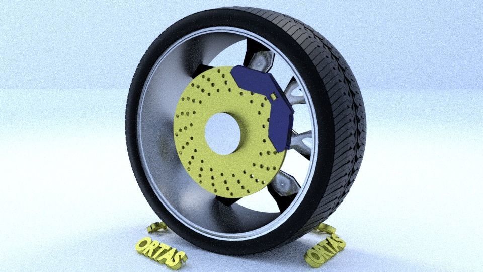 ORTAS CAR RIM 60 GAME READY RIM TIRE AND DISC 3D model_9