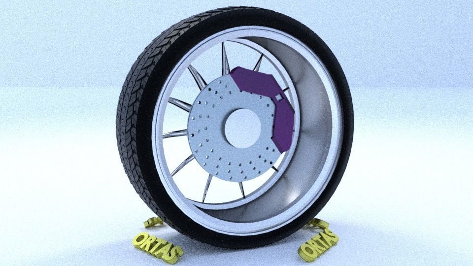 ORTAS CAR RIM 58 GAME READY RIM TIRE AND DISC 3D model_8