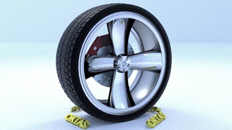 ORTAS CAR RIM 49 GAME READY RIM TIRE AND DISC 3D model_2