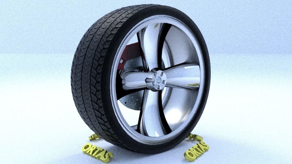 ORTAS CAR RIM 49 GAME READY RIM TIRE AND DISC 3D model_1