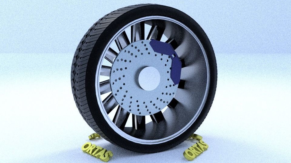 ORTAS CAR RIM 48 GAME READY RIM TIRE AND DISC 3D model_8