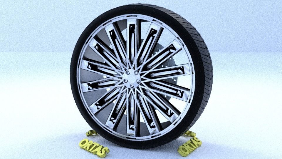 ORTAS CAR RIM 48 GAME READY RIM TIRE AND DISC 3D model_4