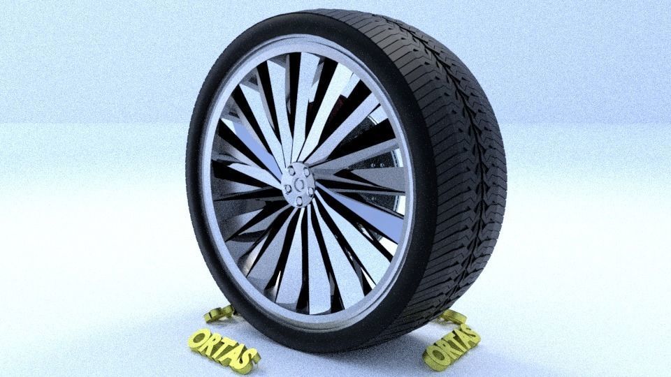 ORTAS CAR RIM 46 GAME READY RIM TIRE AND DISC 3D model_6