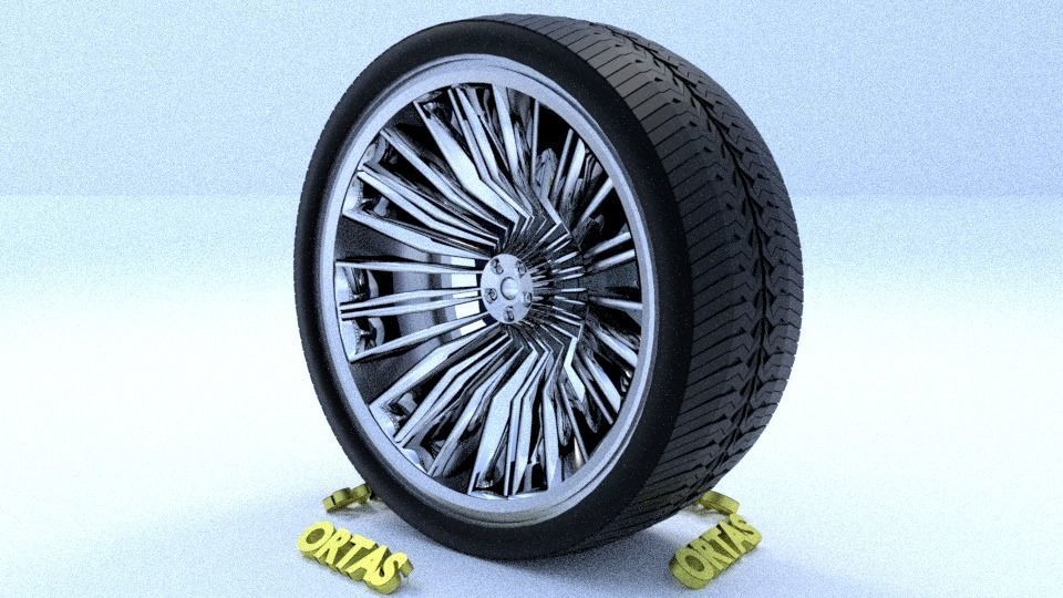 ORTAS CAR RIM 44 GAME READY RIM TIRE AND DISC 3D model_6
