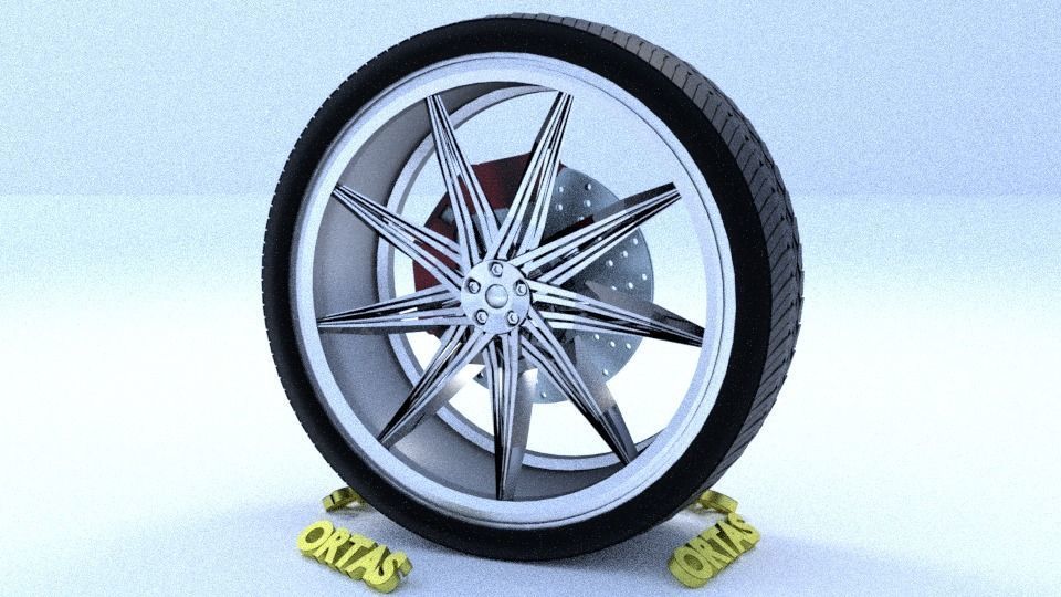 ORTAS CAR RIM 43 GAME READY RIM TIRE AND DISC 3D model_4