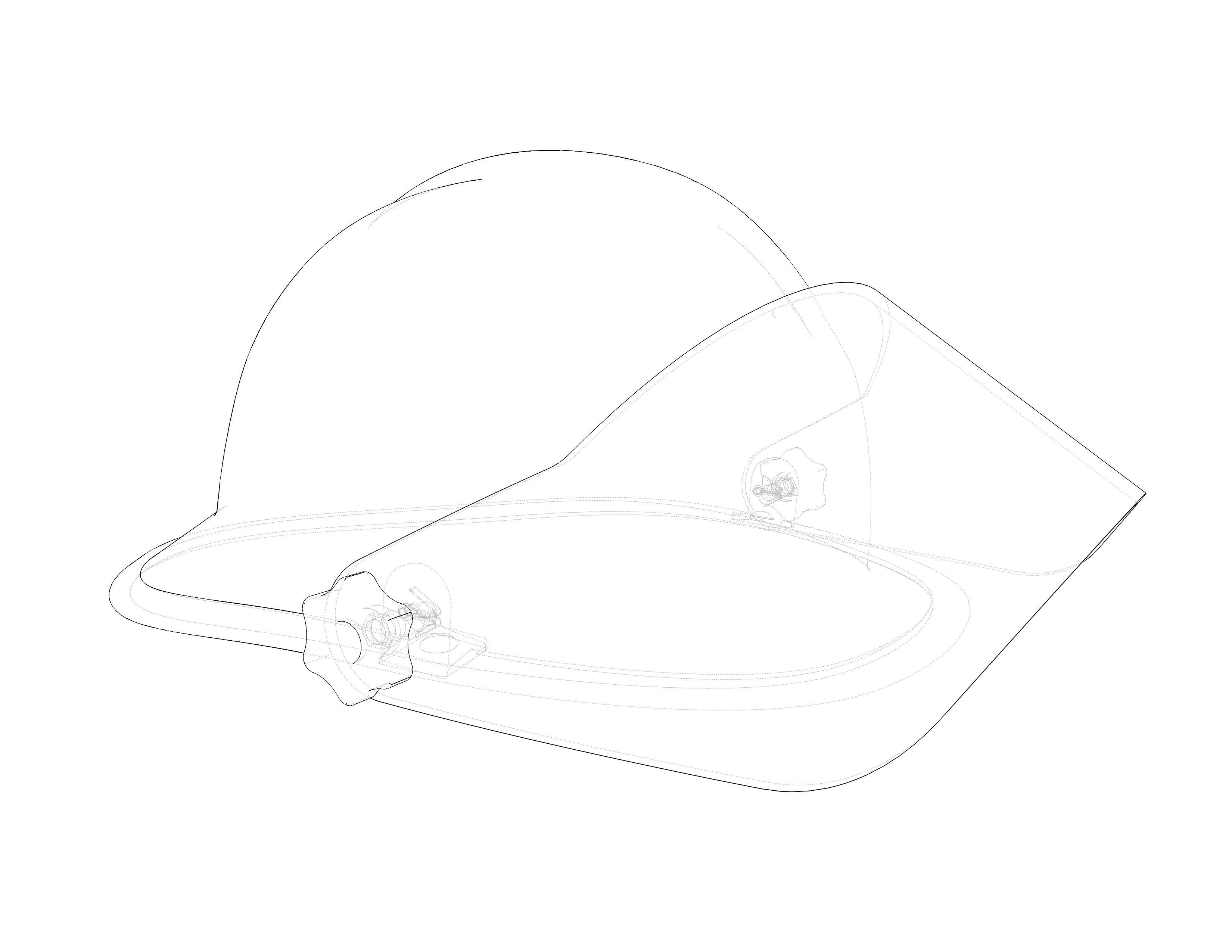 Firefighting Helmet 3D model_4