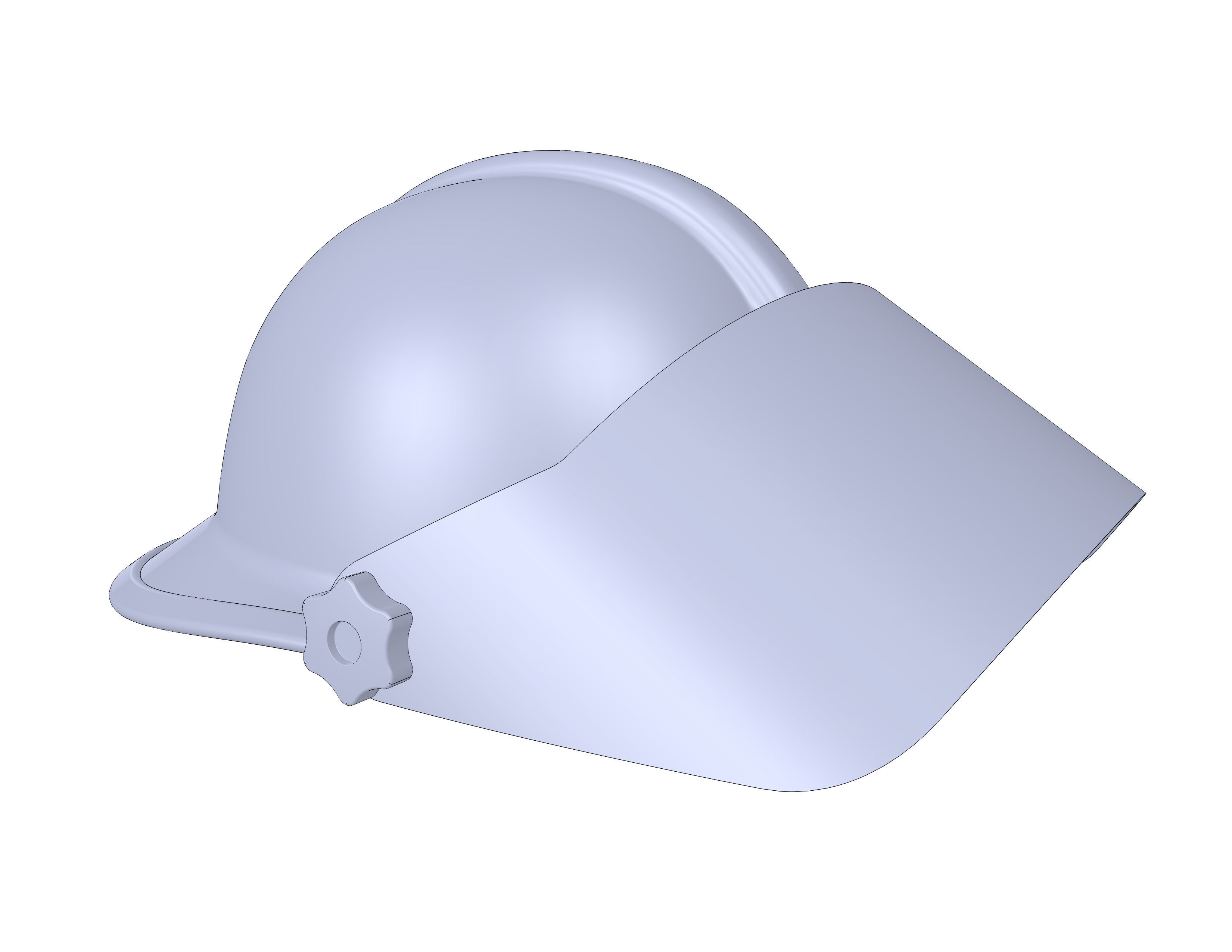 Firefighting Helmet 3D model_3
