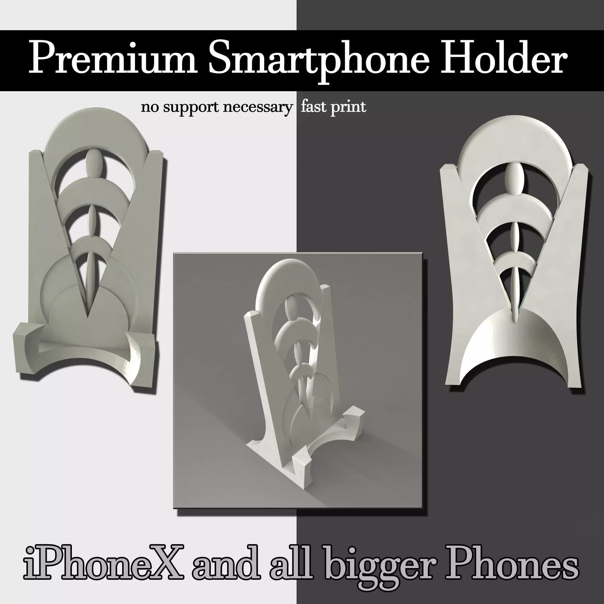 Premium Smartphone-Holder 3D print model