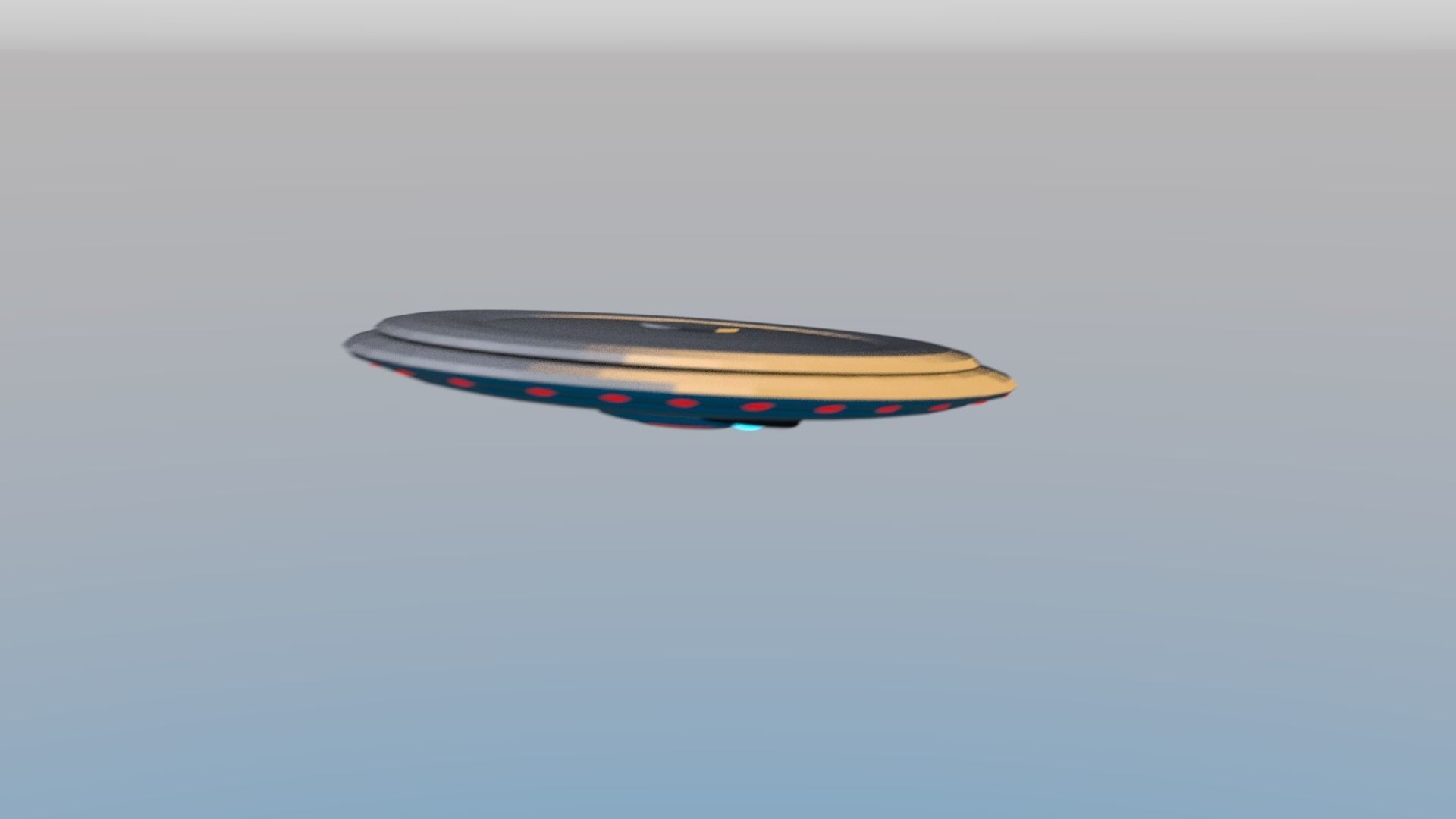 UFO Spacecraft Animated 3D model_8