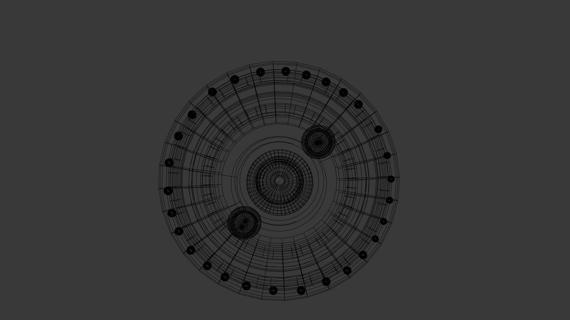 UFO Spacecraft Animated 3D model_6