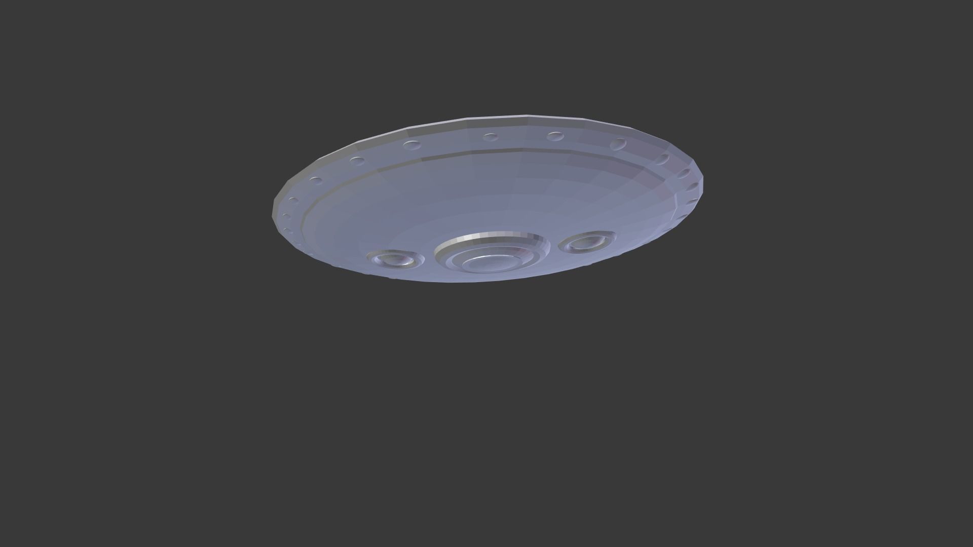 UFO Spacecraft Animated 3D model_7