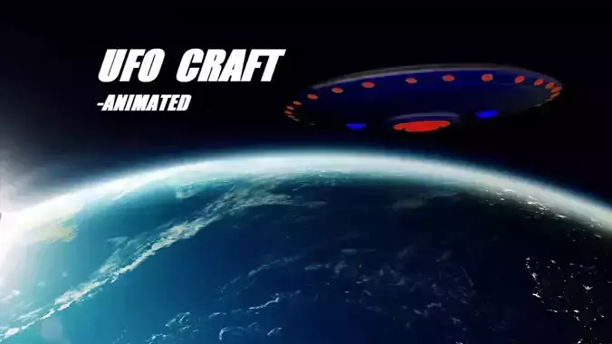 UFO Spacecraft Animated 3D model
