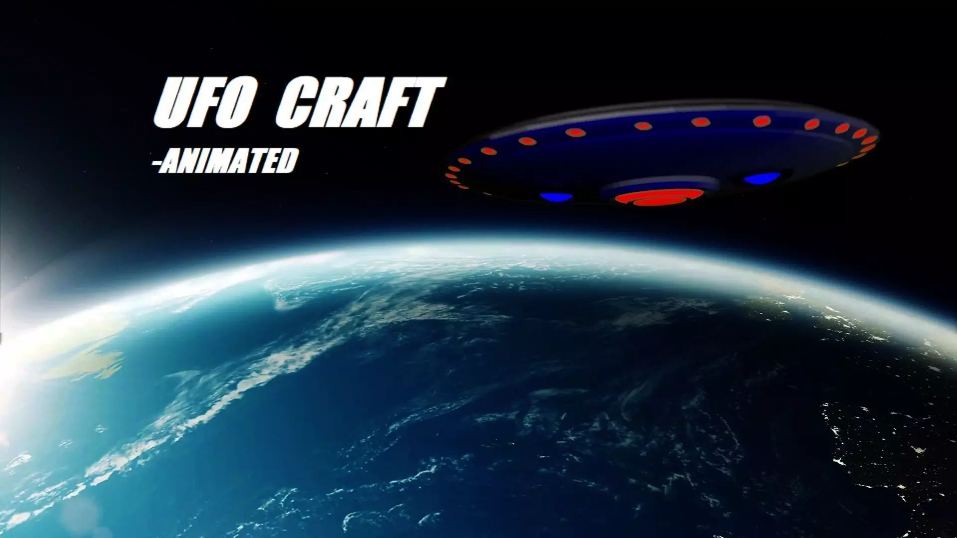 UFO Spacecraft Animated 3D model_0